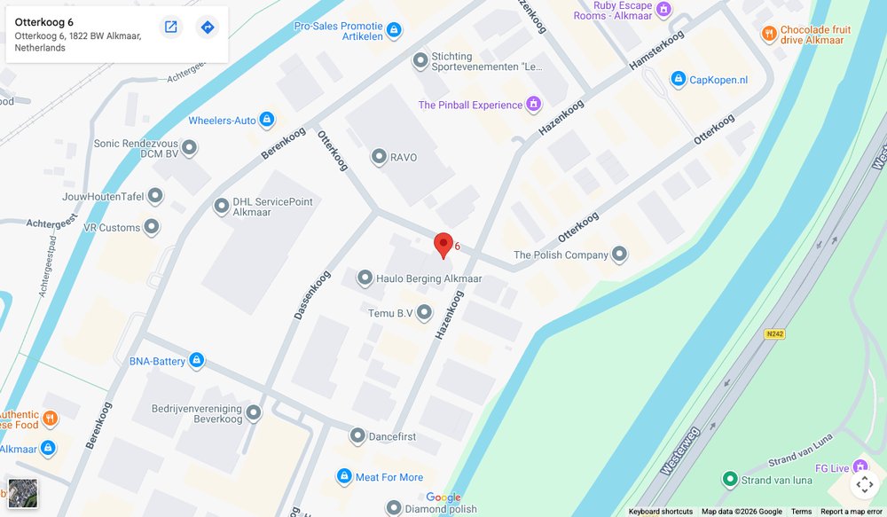 Kaart locatie Reno Projecten, Otterkoog 6, Alkmaar